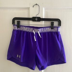 Purple Under armor shorts